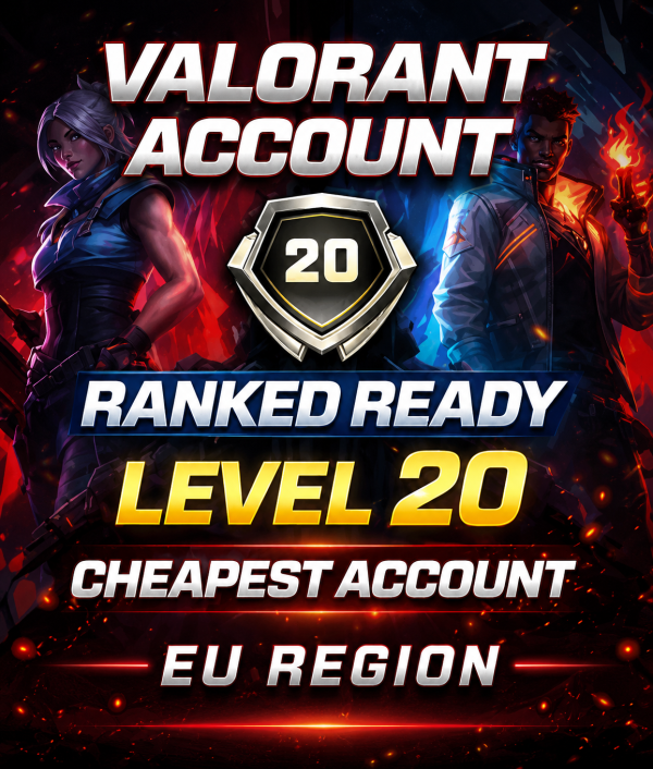 Valorant Level 20 Ranked Ready Account